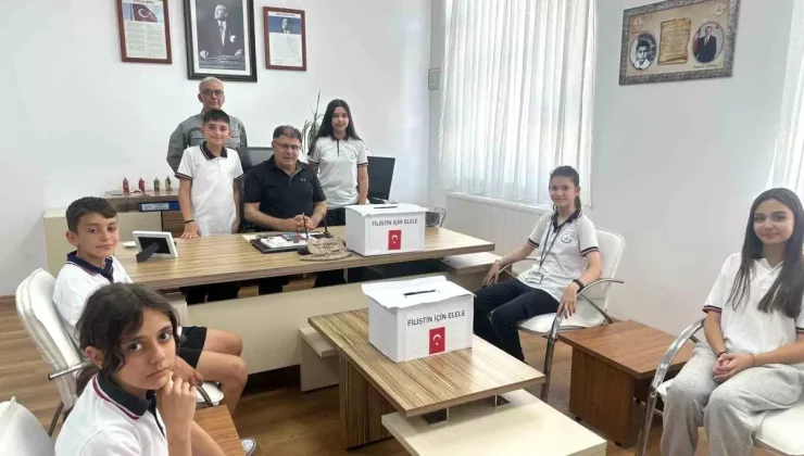 Gazipaşa Ortaokulu’ndan Filistin’e Anlamlı Destek