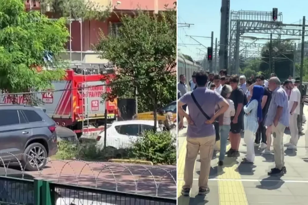 marmarayda intihar bir anda kendini raylara birakti